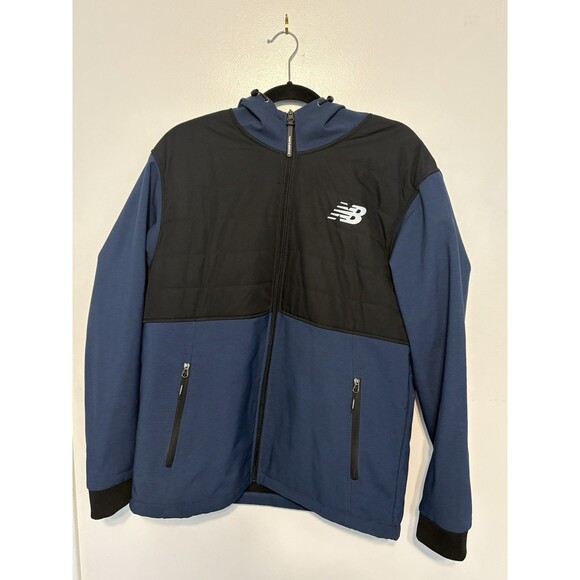 New Balance Men’s Fleeced Lined Hooded Soft Shell Jacket Size L - Picture 1 of 7